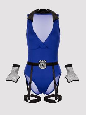 Lovehoney Fantasy Sexy Kostüm Polizei-Body (blau)