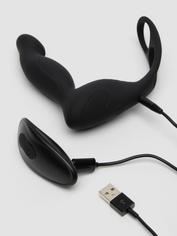 Tracey Cox EDGE Remote Control Rechargeable Prostate Massager with Cock Ring, Black, hi-res