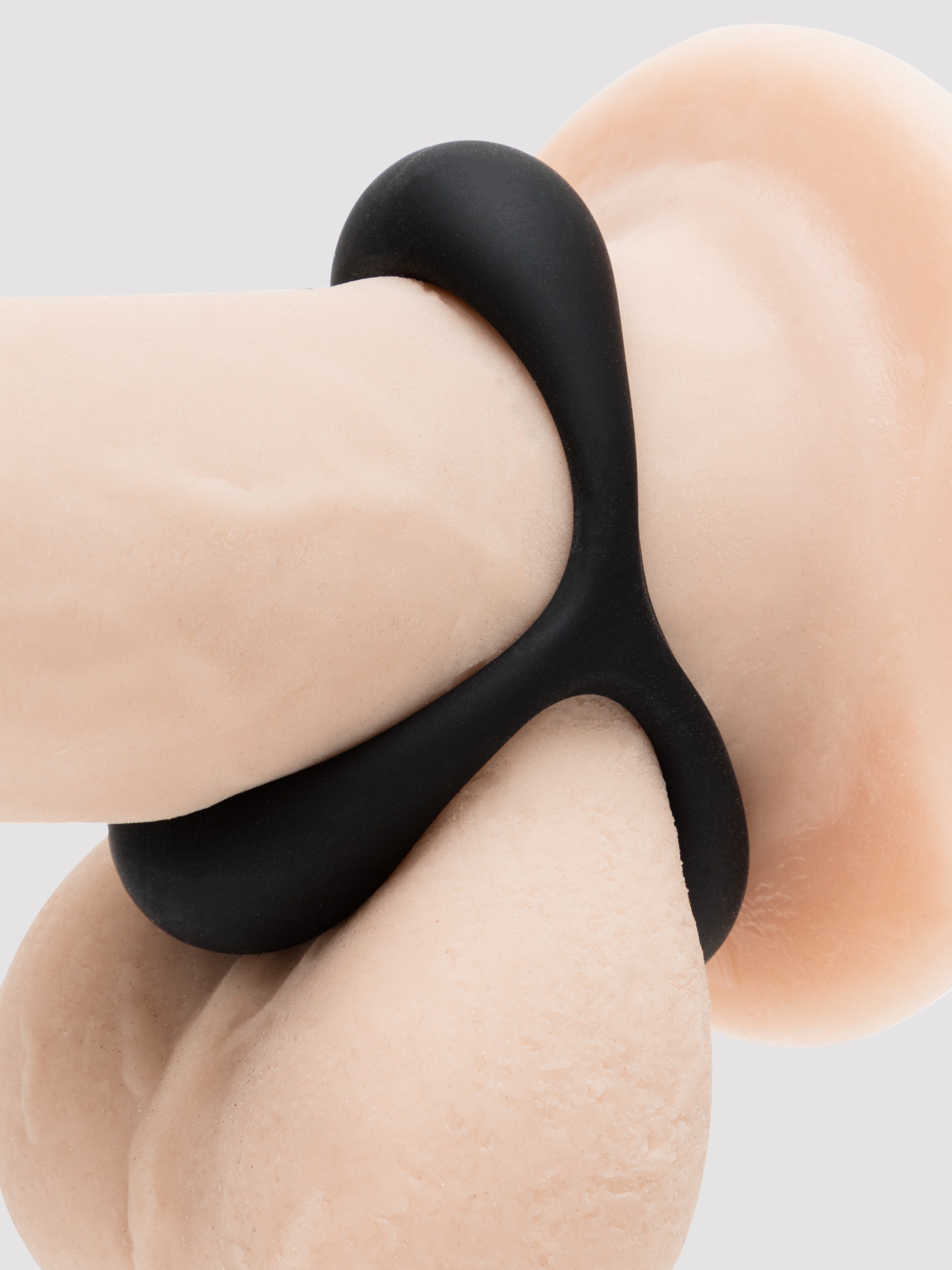 Tracey Cox EDGE Silicone Cock and Ball Sling, Black, hi-res
