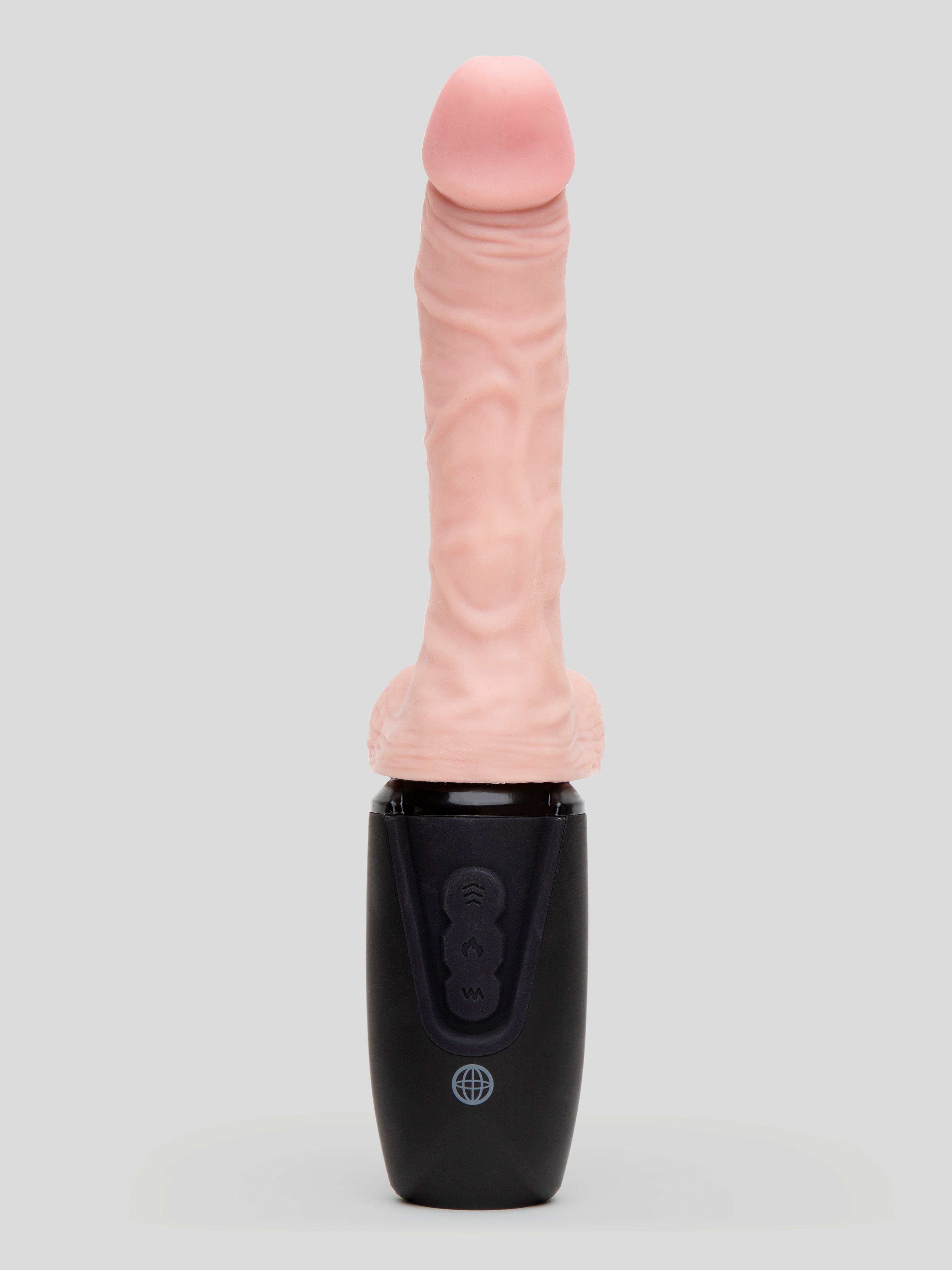 King Cock Ultra Realistic Thrusting Warming Realistic Vibrator 6 Inch, Flesh Pink, hi-res