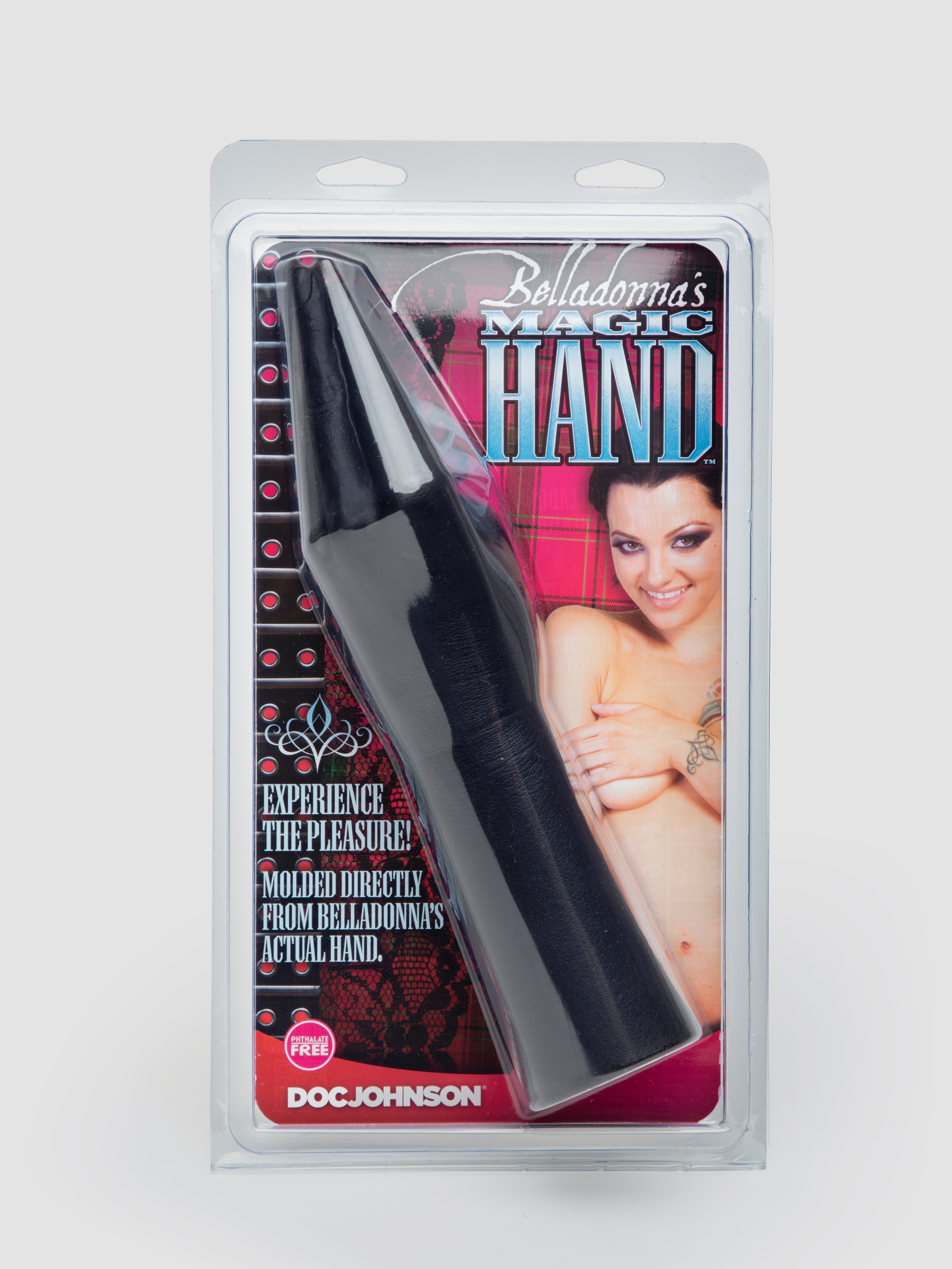 Doc Johnson Belladonna's Magic Hand Dildo, Black, hi-res