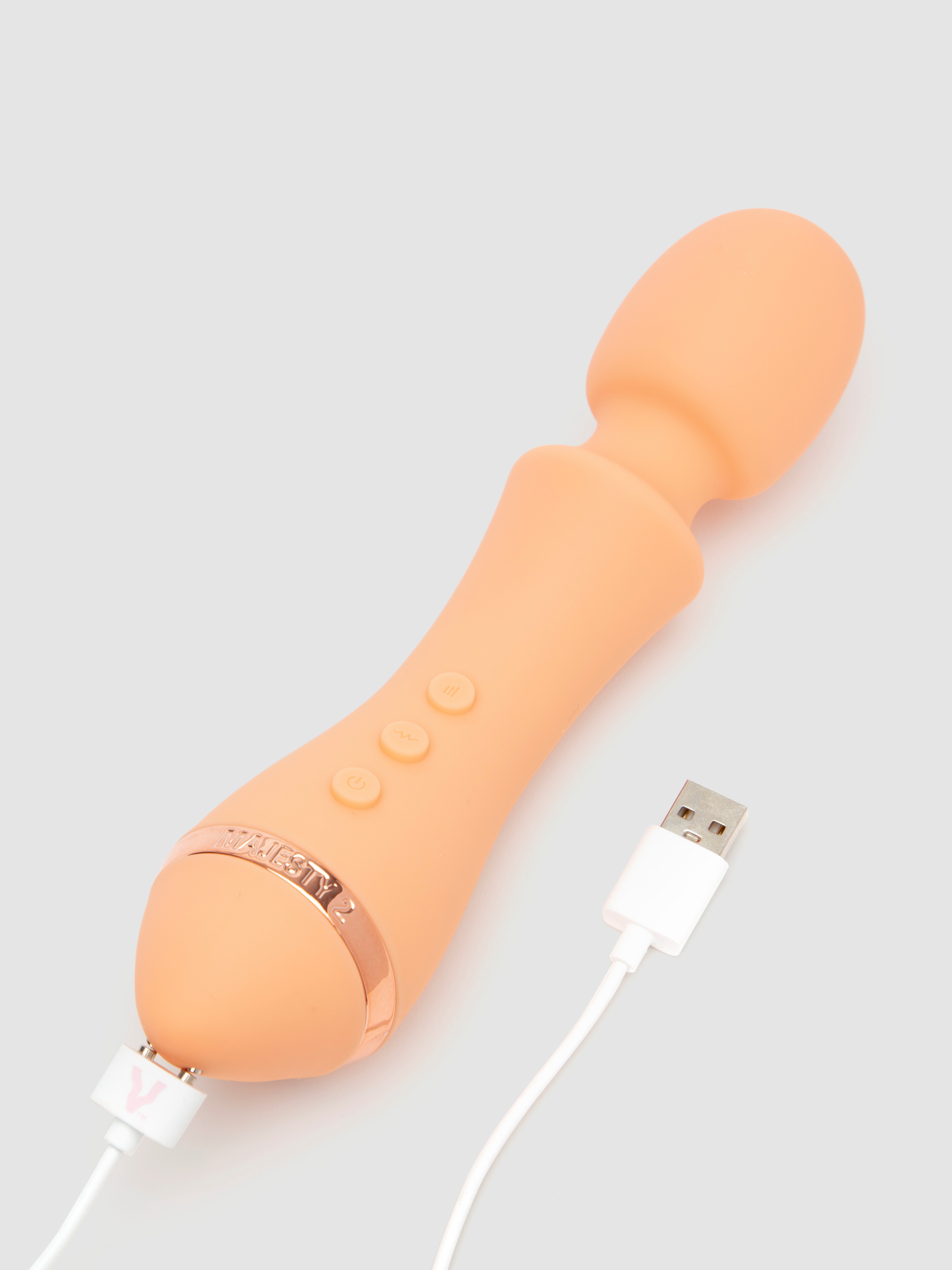 Vush Your Majesty 2 Rechargeable Mini Wand Vibrator, Orange, hi-res