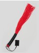 DOMINIX Deluxe Leather and PVC Flogger, Black, hi-res