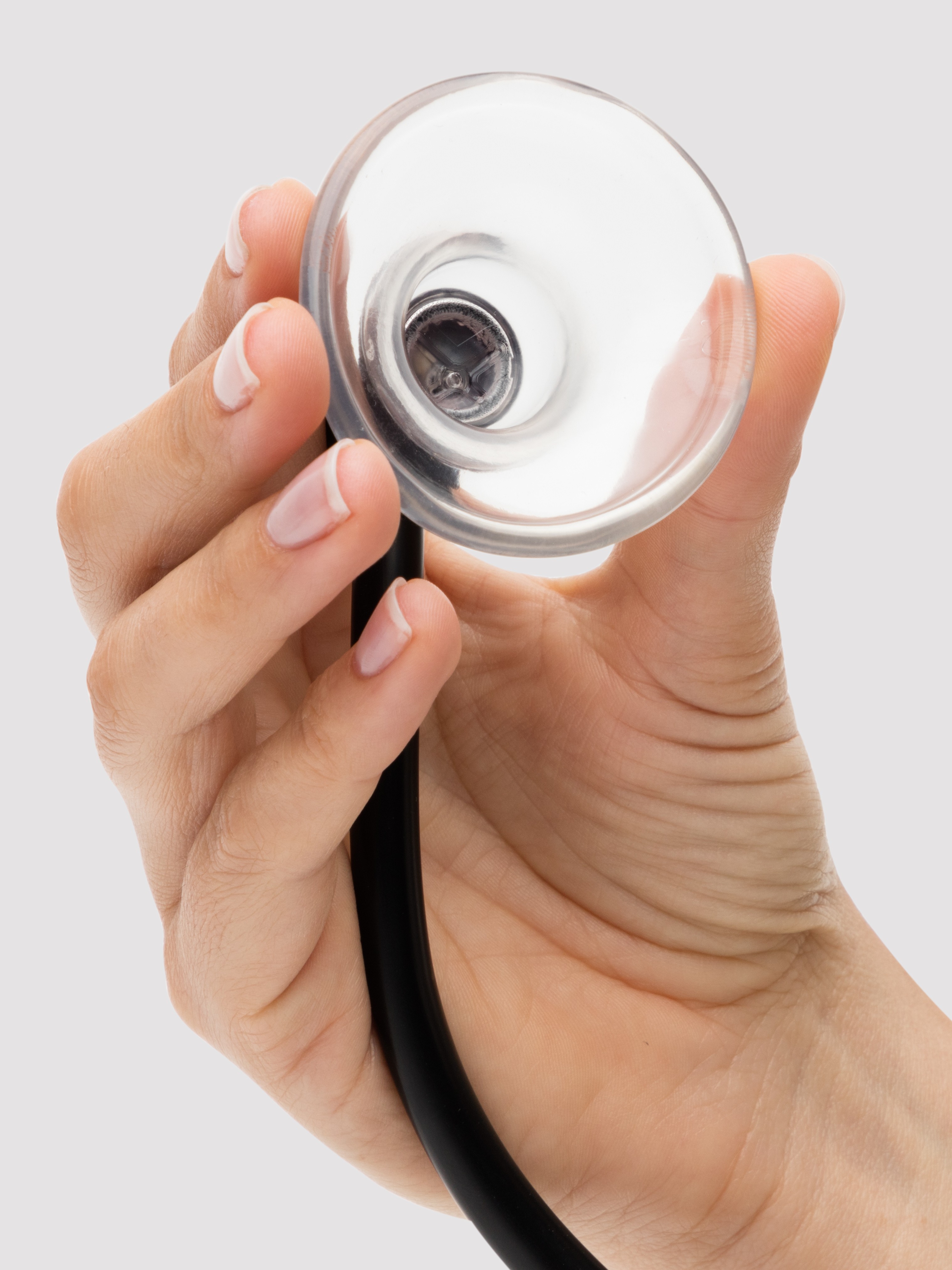 Kink by Doc Johnson Automatic Vibrating Nipple Suckers, Black, hi-res