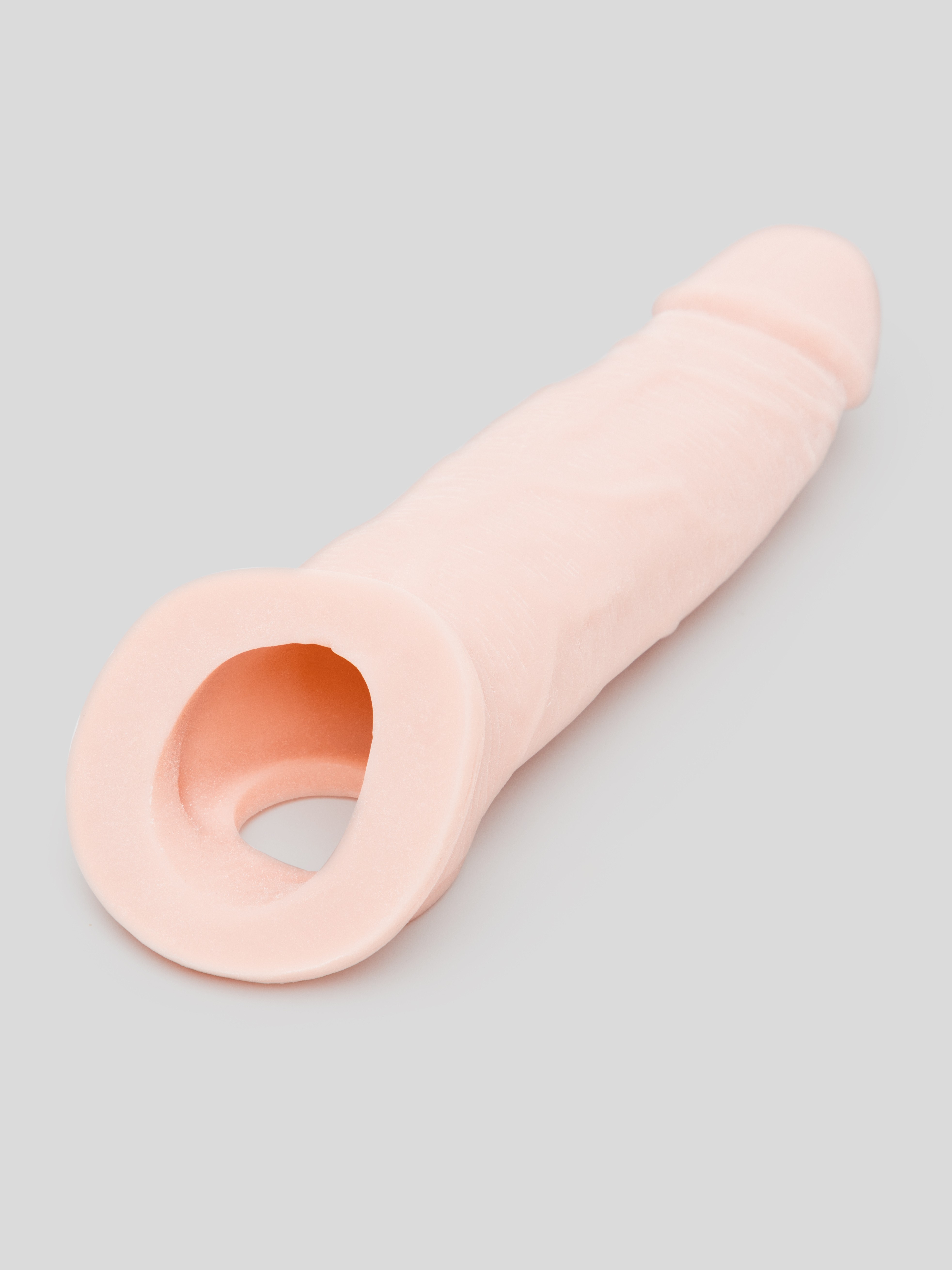 Lovehoney Real-Feel Penis Extender 1.5 Inch with Ball Loop - Flesh Pink, Flesh Pink, hi-res