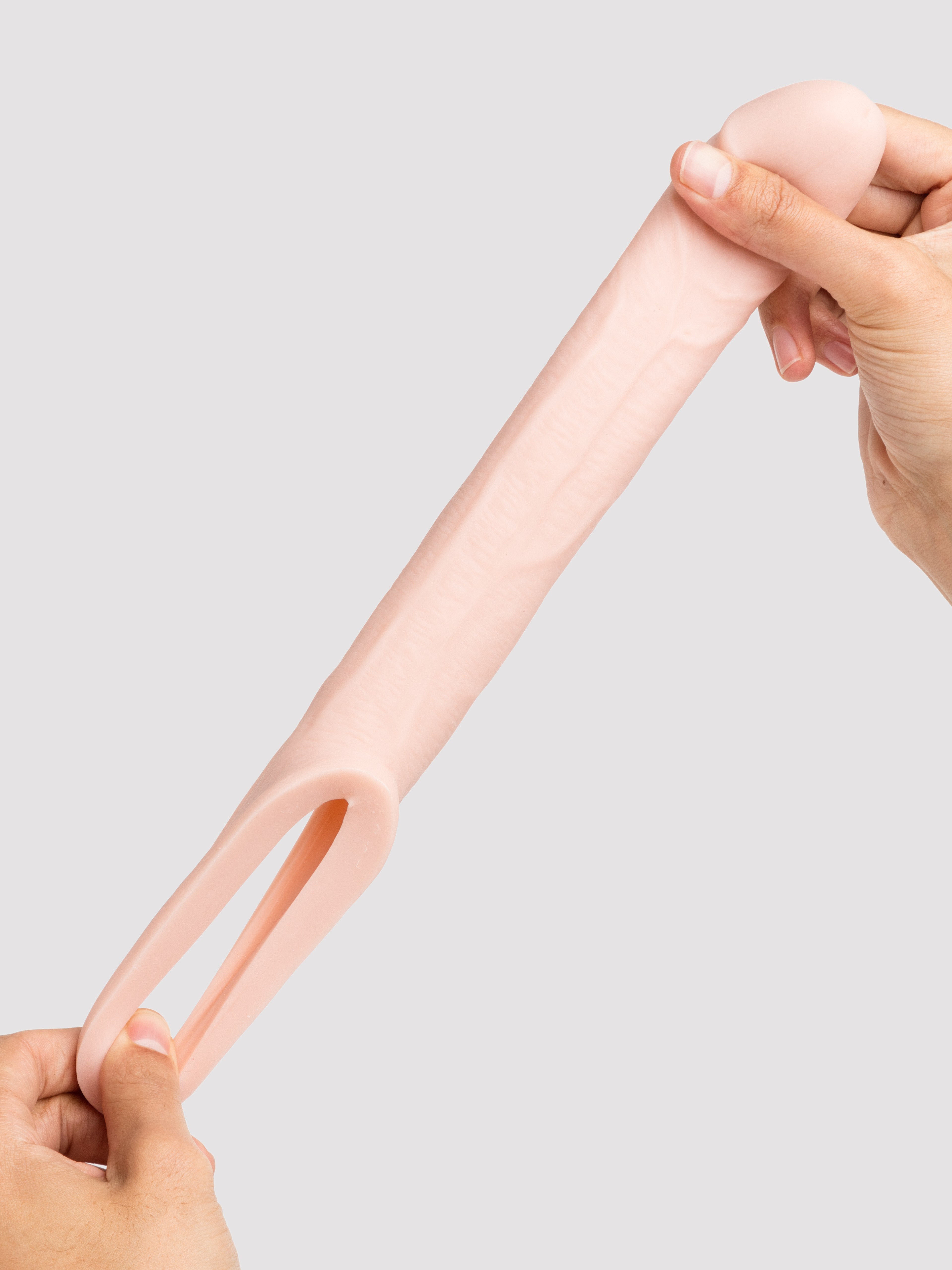Lovehoney Real-Feel Penis Extender 1.5 Inch with Ball Loop - Flesh Pink, Flesh Pink, hi-res