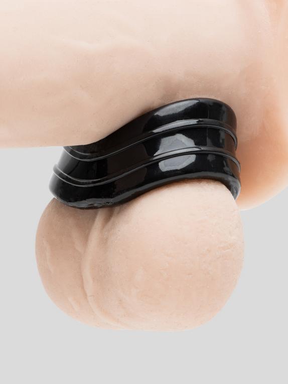 Gros étireur de testicules ajusté Stay Hard 2,5 cm, Noir, hi-res