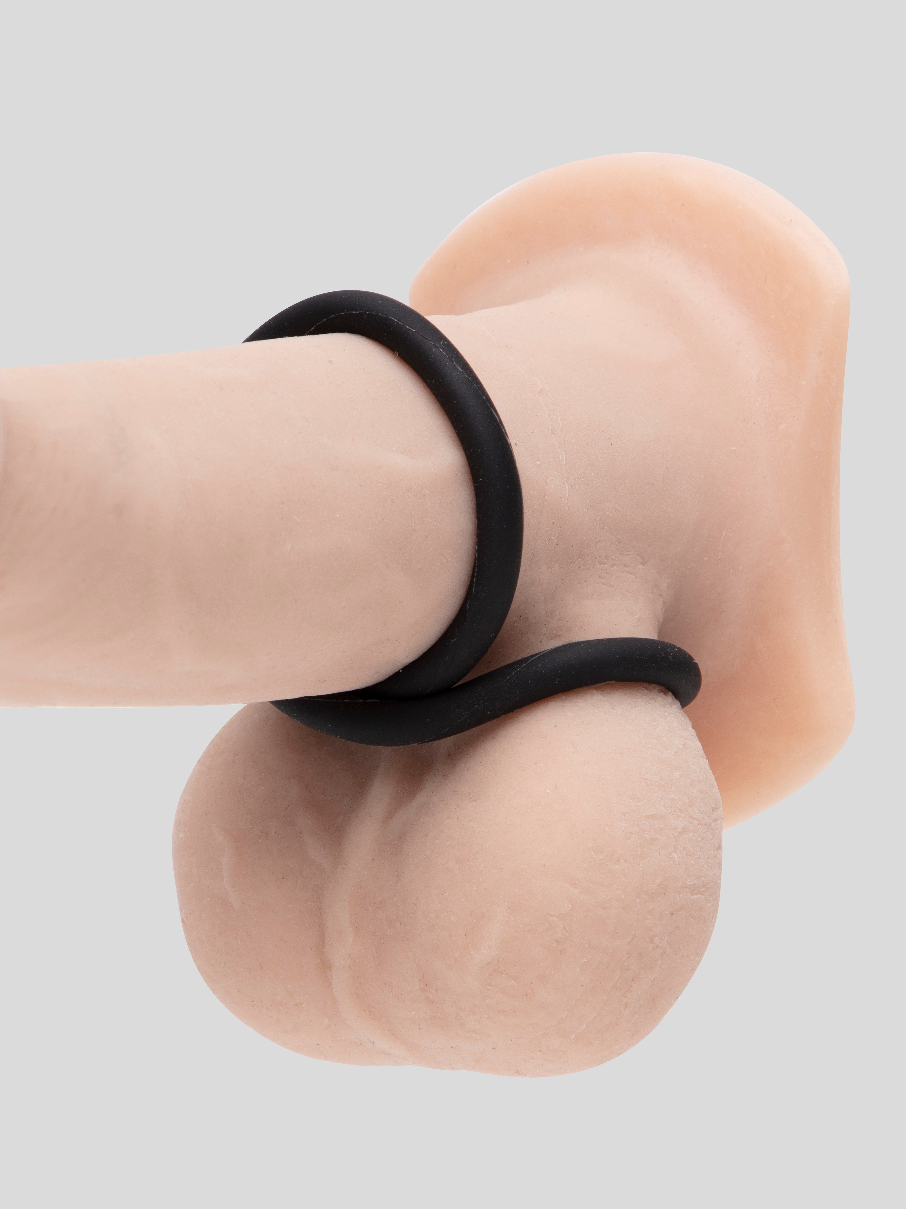 Perfect Fit Wrap Cock Ring Set (3 Pack), Black, hi-res