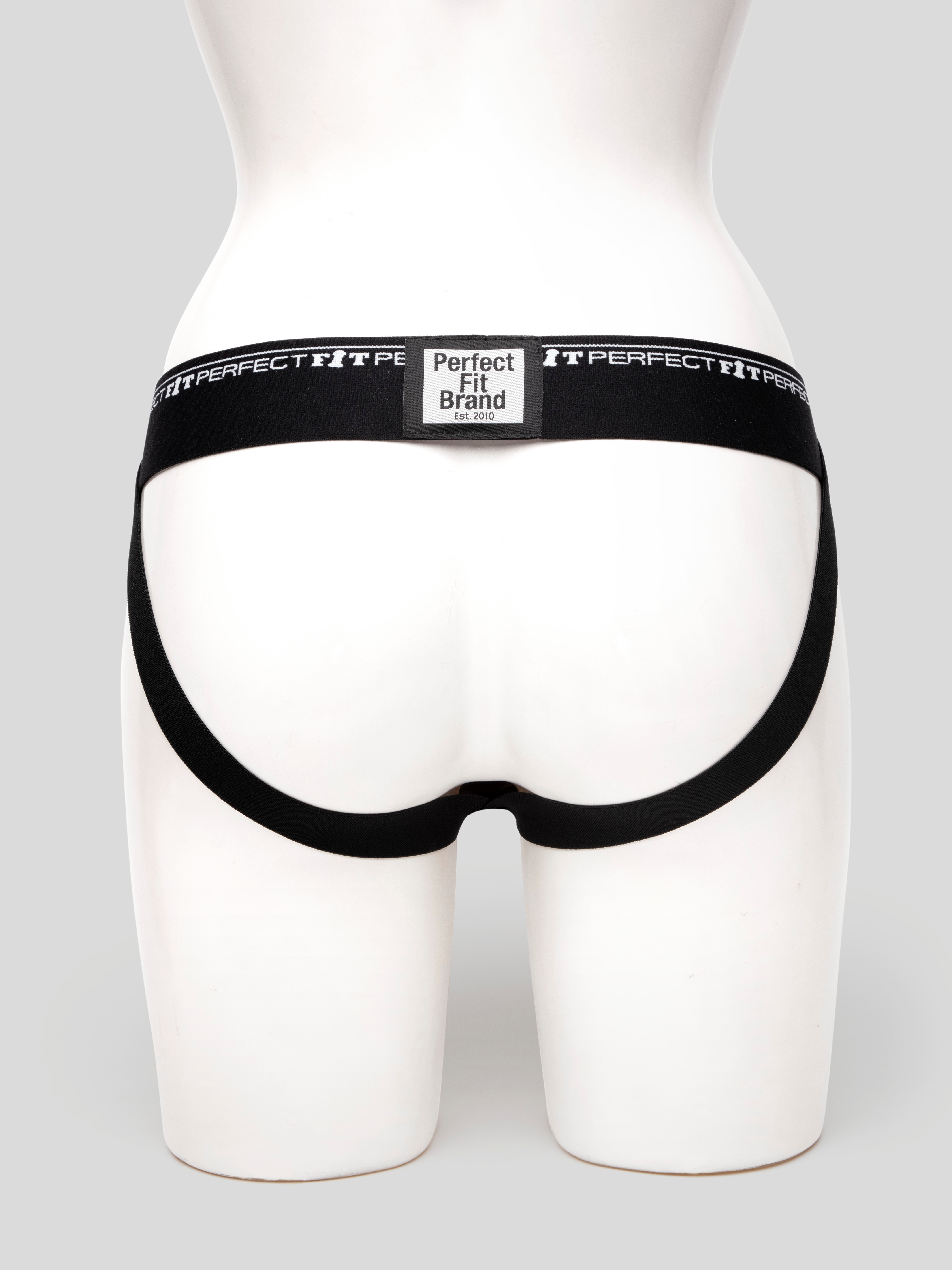 Perfect Fit Zoro Strap-On Kit with Silicone Dildo 5.5 Inch, Black, hi-res