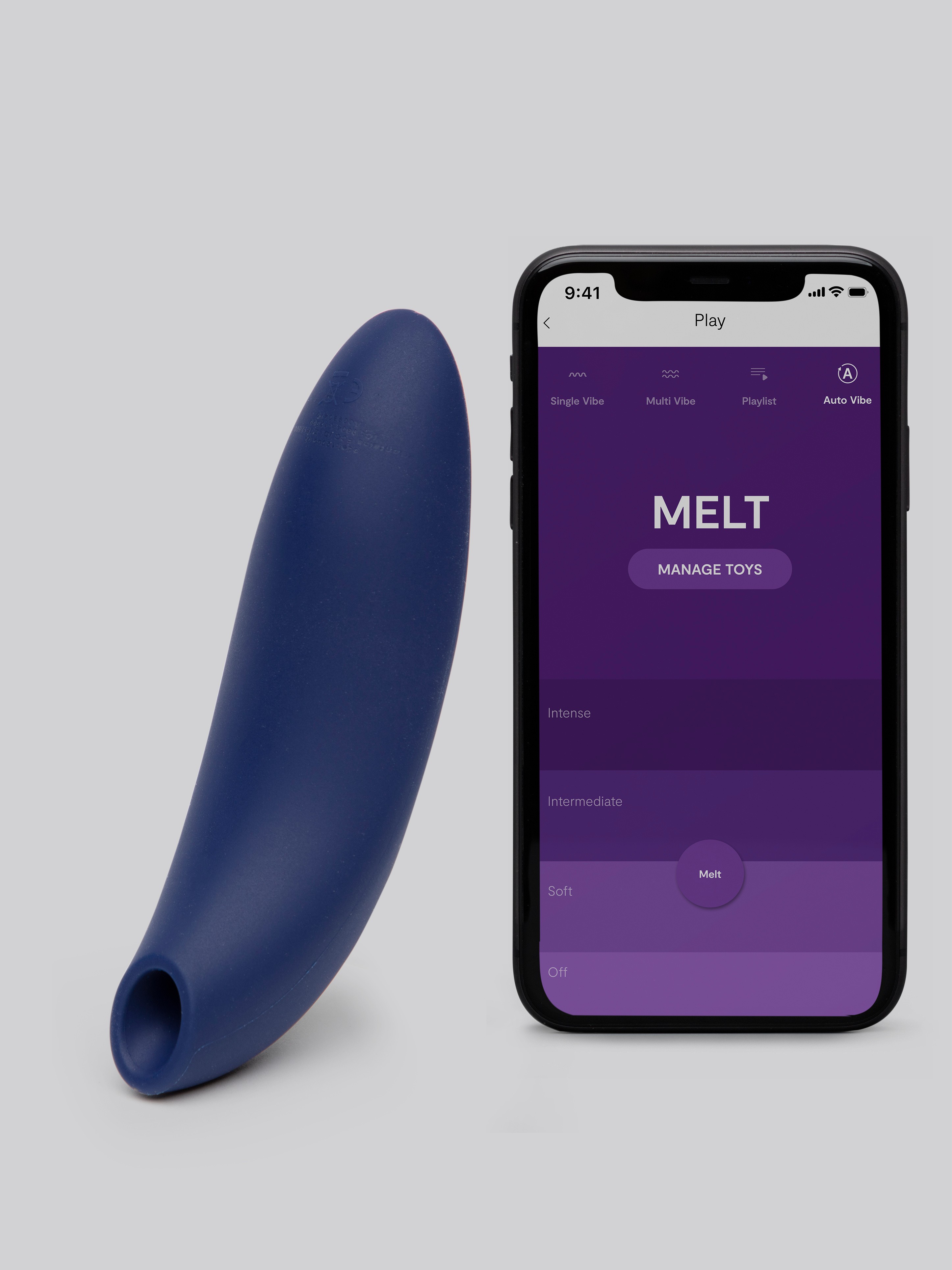 Image of We-Vibe Melt App Controlled Rechargeable Clitoral Stimulator - Blue