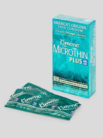 Kimono MicroThin Plus Latex Condoms (12 Count)
