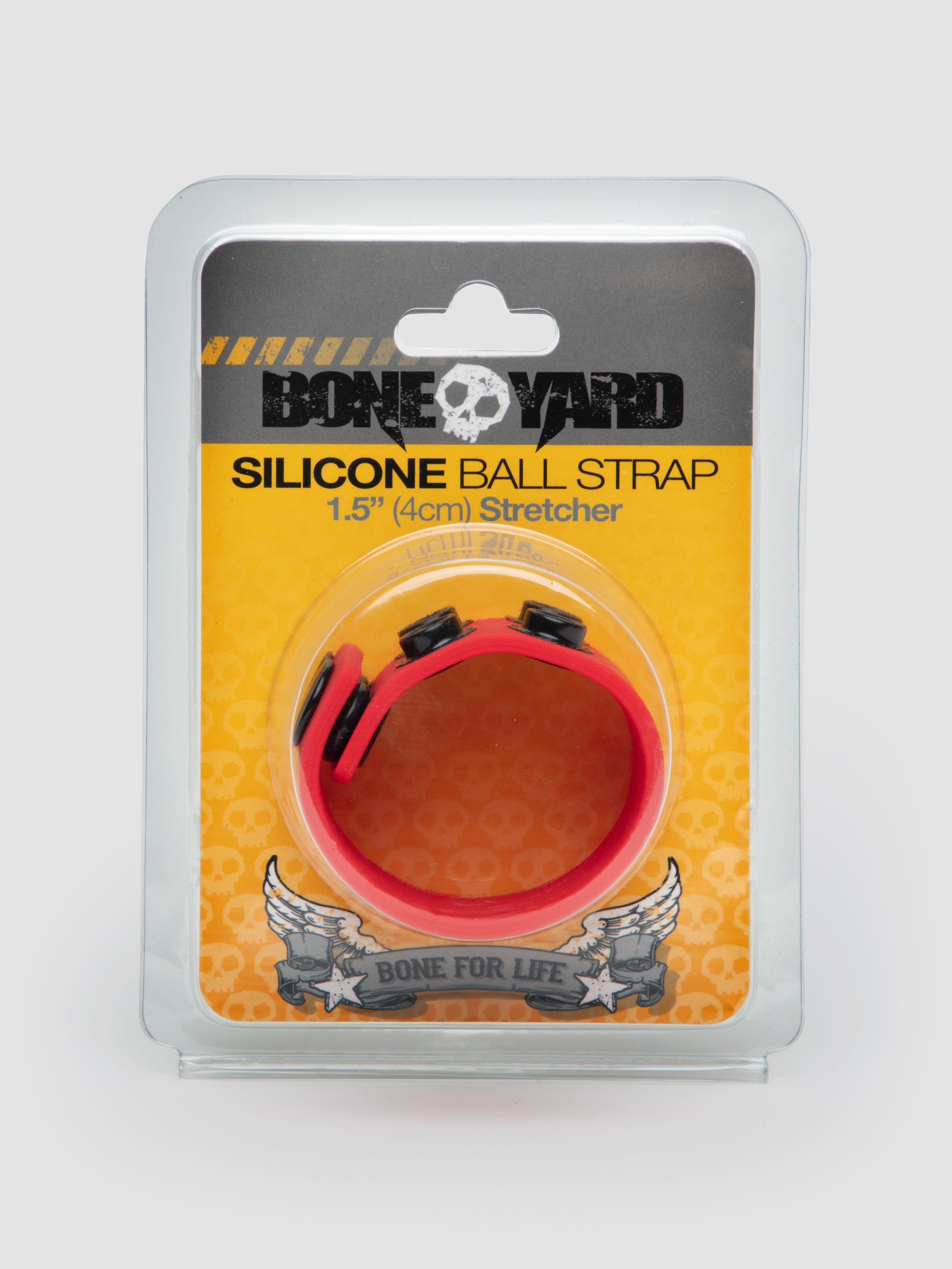 Boneyard Silicone Ball Strap 1.5 Inches, Red, hi-res