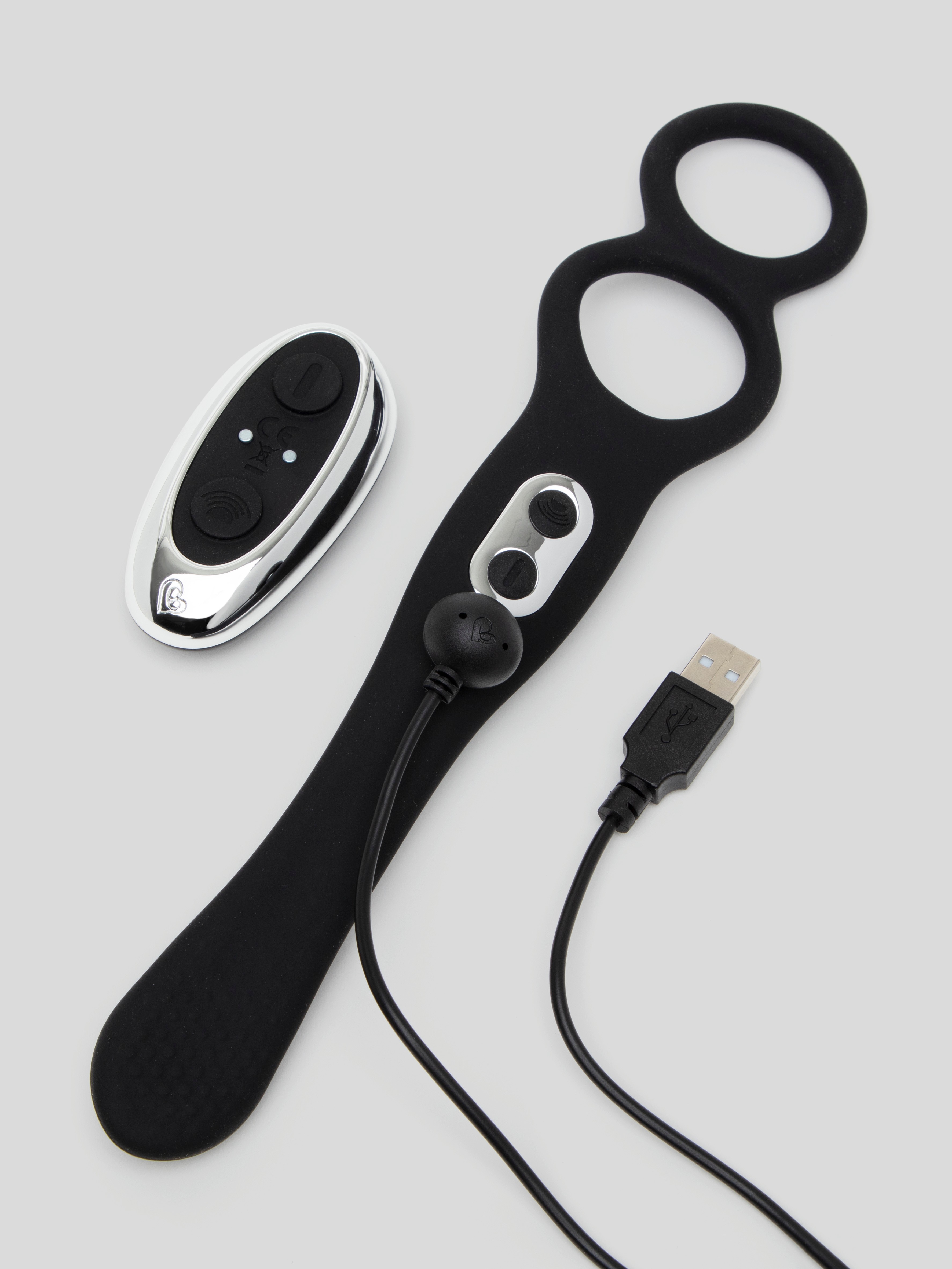 Rocks Off The Vibe Rechargeable Penis Strap and Prostate Stimulator, Black, hi-res