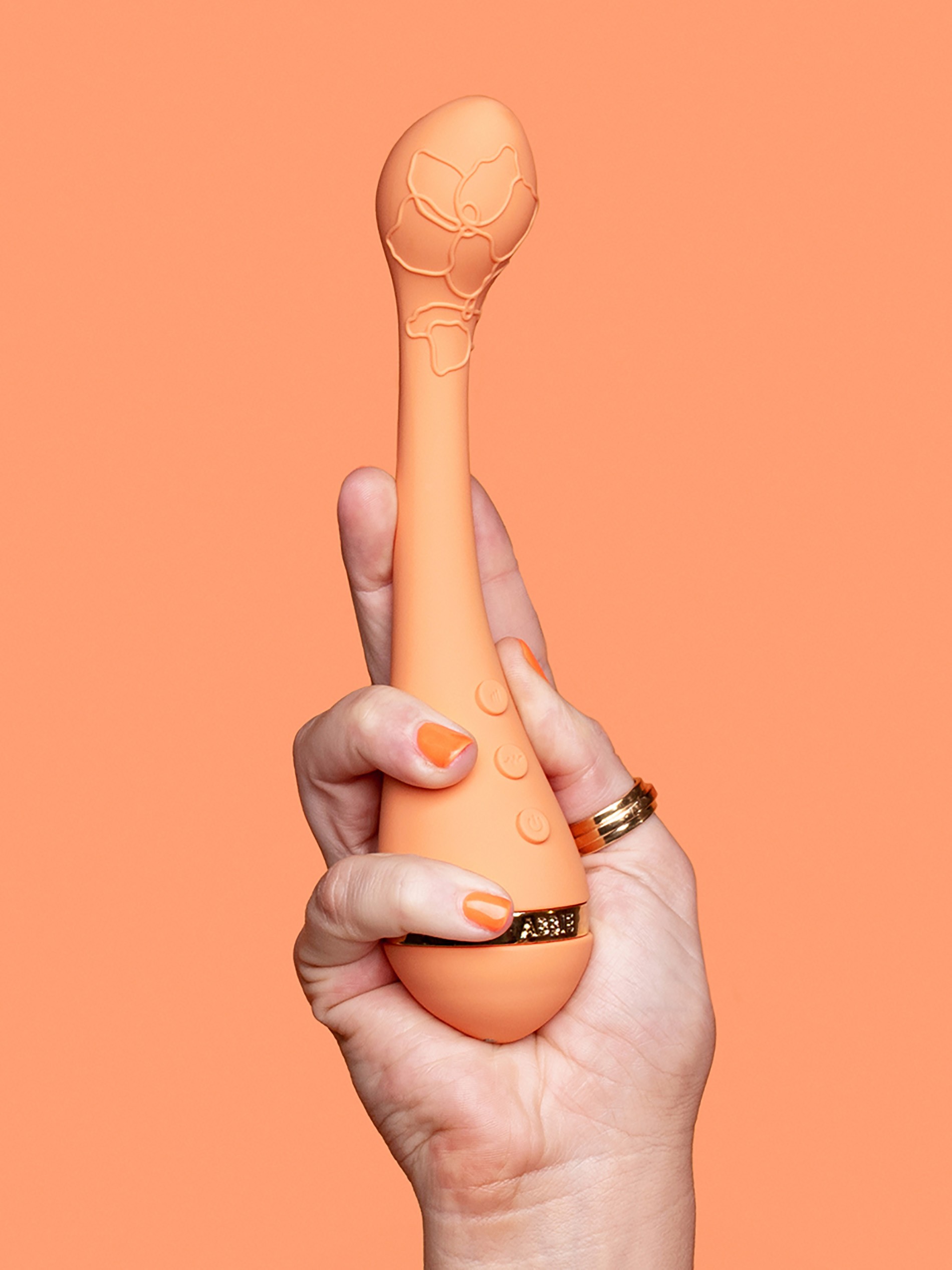Vush X Abbie Rechargeable G-Spot Vibrator, Orange, hi-res