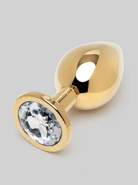 Lovehoney Jeweled Gold Metal Medium Butt Plug 3 Inch