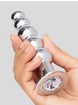 Lovehoney Power Jewel Beaded Aluminum Jeweled Butt Plug 5 inch, Silver, hi-res