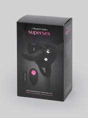 Tracey Cox Supersex Rechargeable Remote Control Strap-On Pegging Kit (3 Piece), Black, hi-res