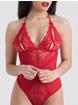 Lovehoney Peek-a-Boo White Lace Body, Red, hi-res