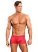 Male Power Tight Boxer Shorts, Red, hi-res
