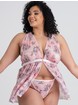 Lovehoney Rose Embrace Pink Babydoll, Pink, hi-res