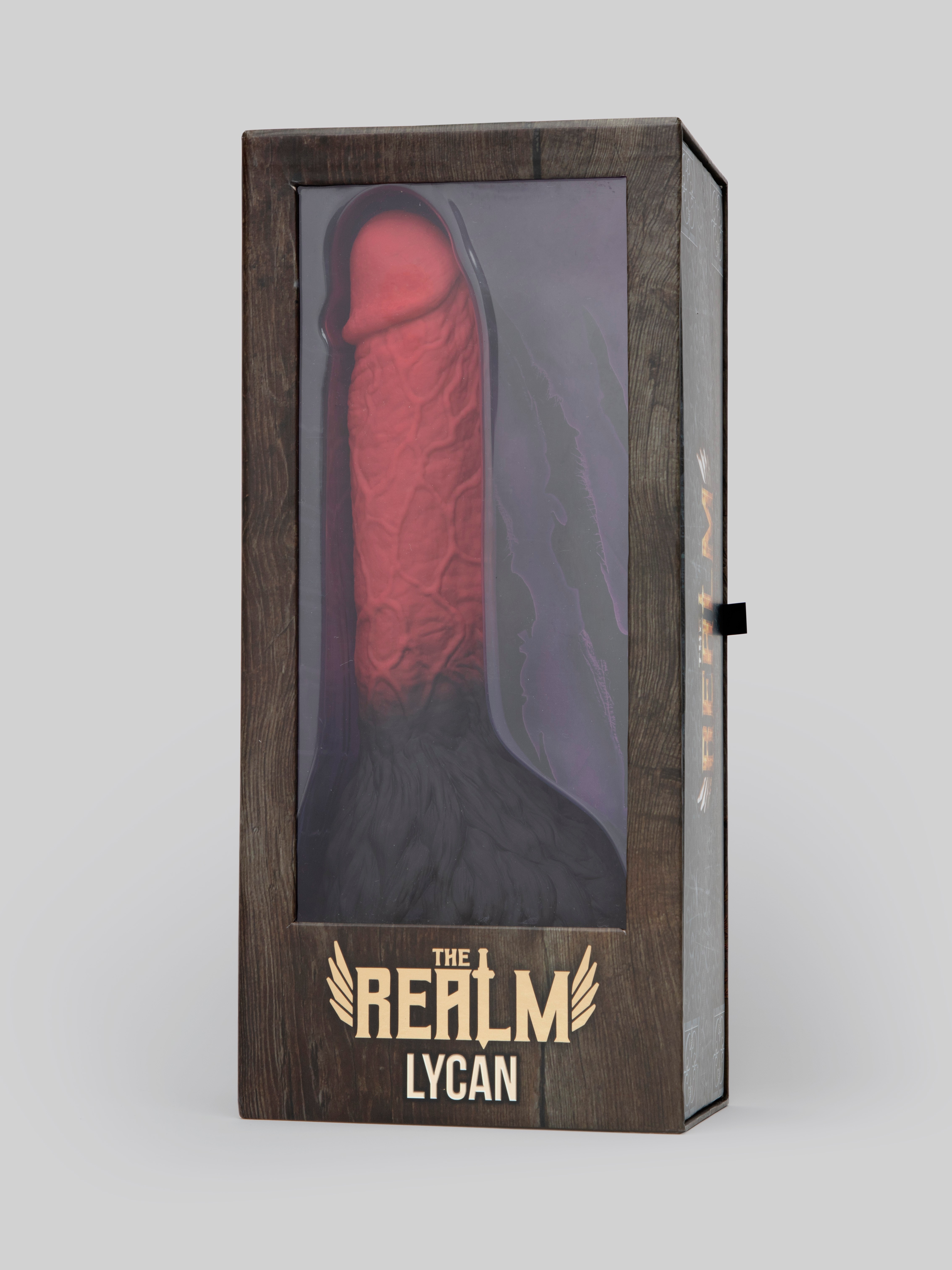 The Realm Lycan Werewolf Realistic Silicone Dildo 8 Inch, Red, hi-res