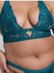 Lovehoney Mindful Forest Green Recycled Lace Bra Set, Green, hi-res