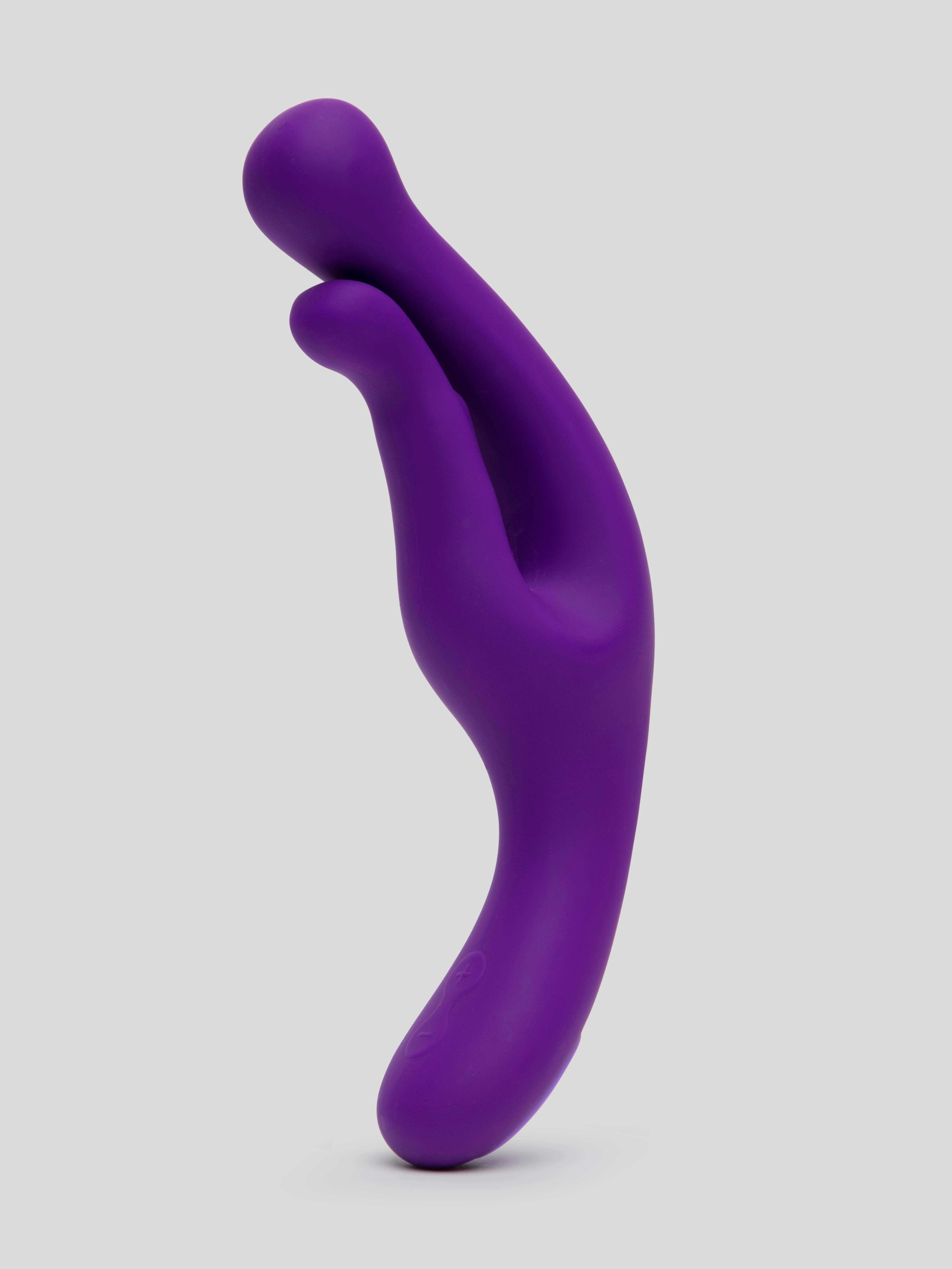 Wellness G-Wave Rechargeable G-Spot Rabbit Vibrator, Purple, hi-res