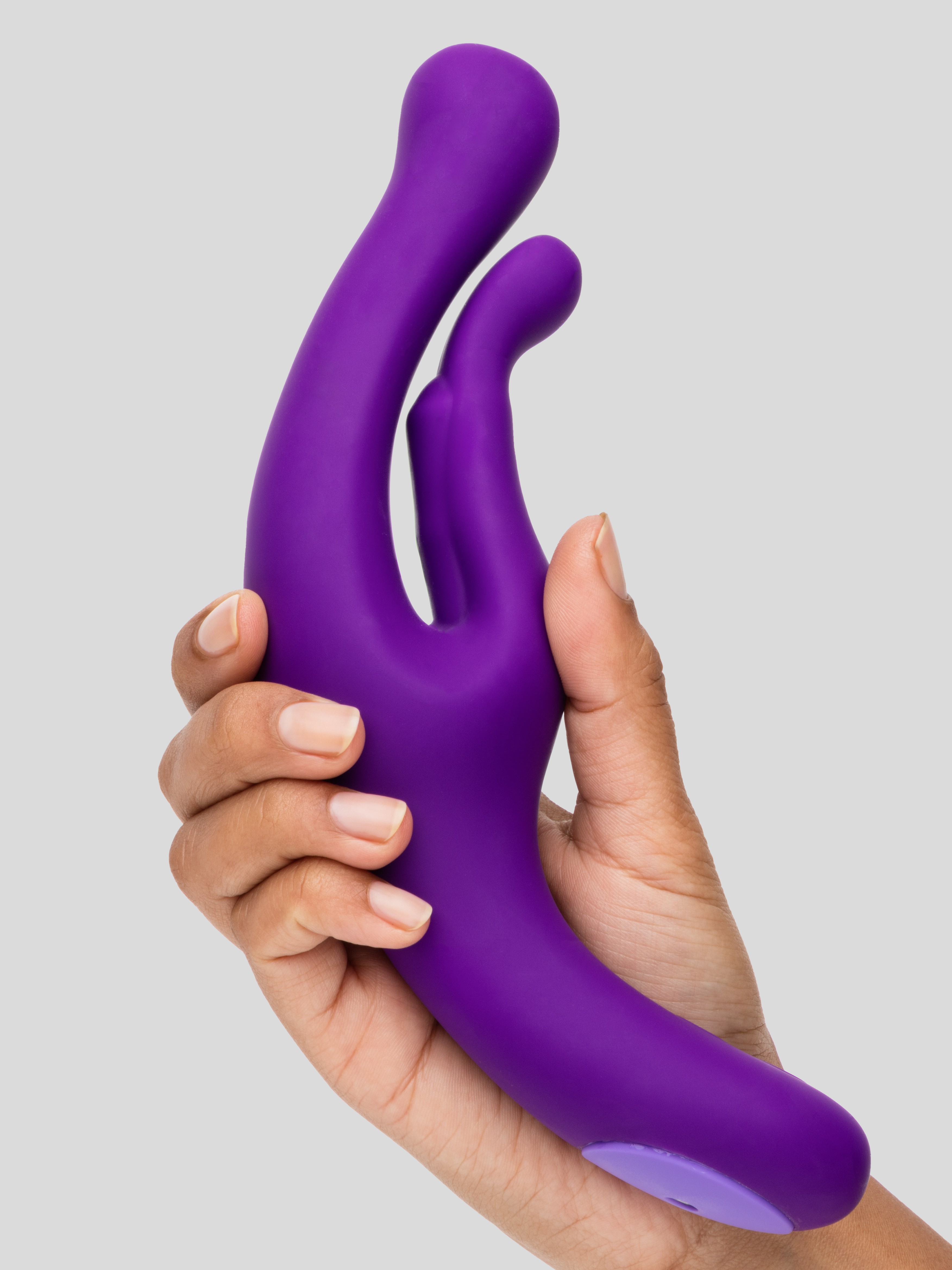 Wellness G-Wave Rechargeable G-Spot Rabbit Vibrator, Purple, hi-res