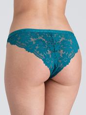 Lovehoney Mindful Forest Green Recycled Lace Brazilian Knickers
