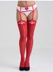 Lovehoney Fantasy Sexy Nurse Costume Stockings, Red, hi-res