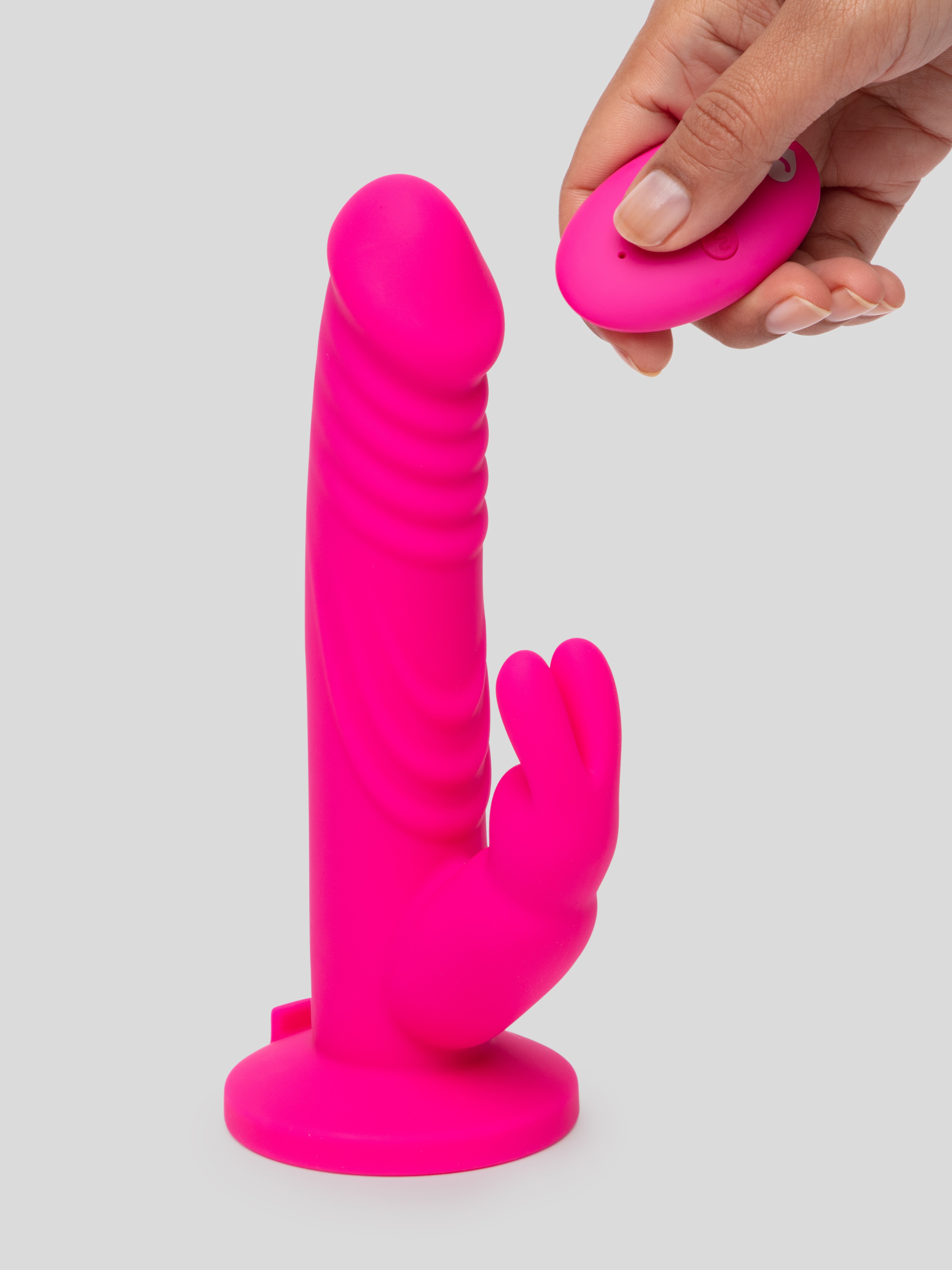 Lovehoney Hop Star Remote Control Suction-Cup Rabbit Vibrator, Pink, hi-res
