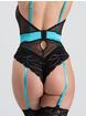 Lovehoney Empress Red Satin and Lace Teddy, Blue, hi-res