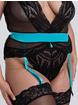 Lovehoney Empress Red Satin and Lace Teddy, Blue, hi-res