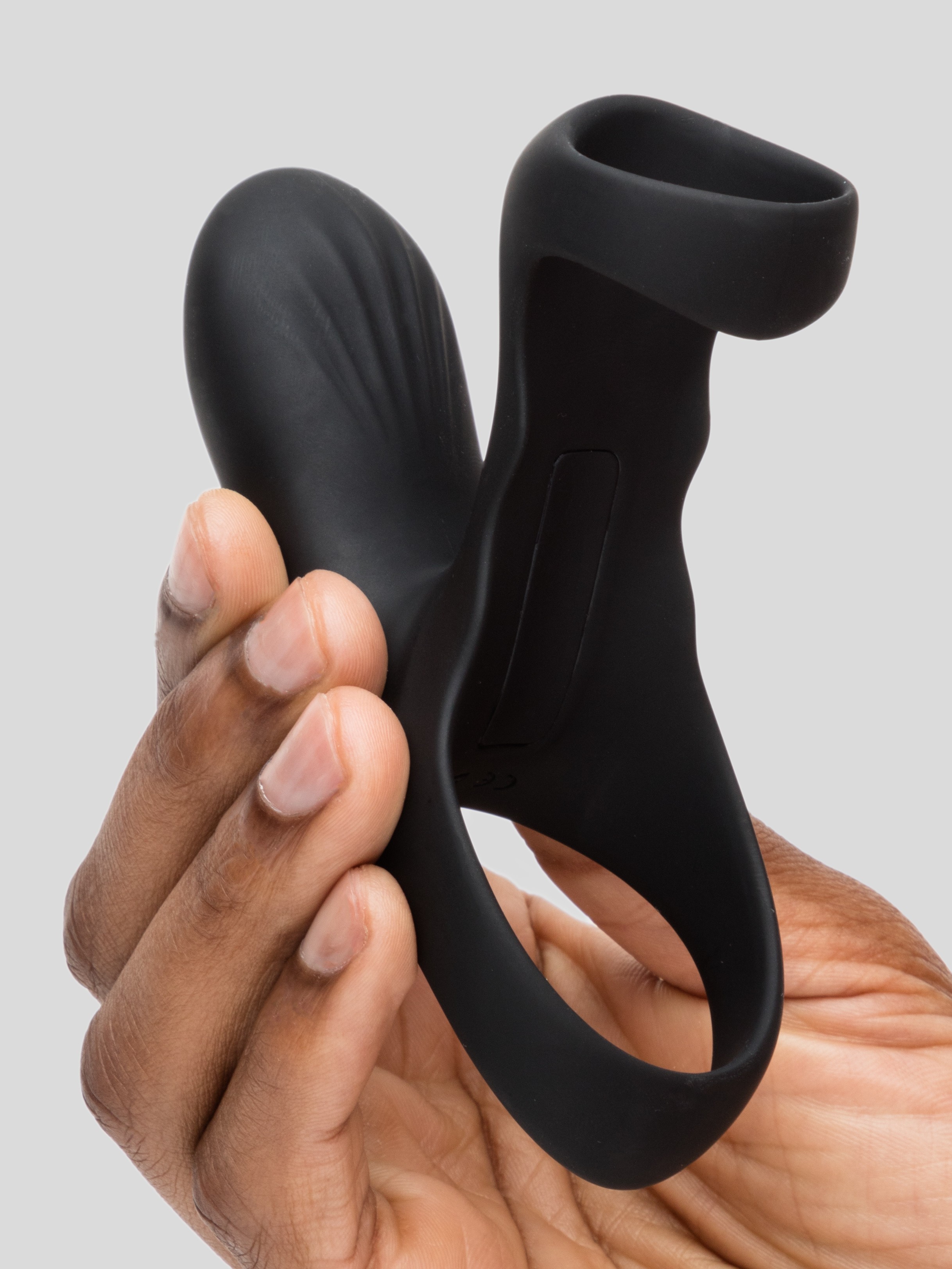Tracey Cox EDGE Rechargeable Remote Control Penis Sleeve and Clitoral Stimulator, Black, hi-res