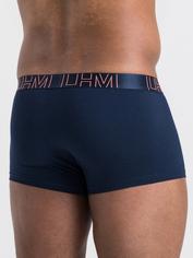 LHM Modal Navy Blue Contrast Boxer Shorts , Blue, hi-res