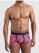 LHM Modal Navy Blue Contrast Boxer Shorts , Pink, hi-res