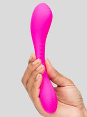 Lovense Quake App Controlled Rechargeable Dual Clitoral and G-Spot Vibrator, Pink, hi-res
