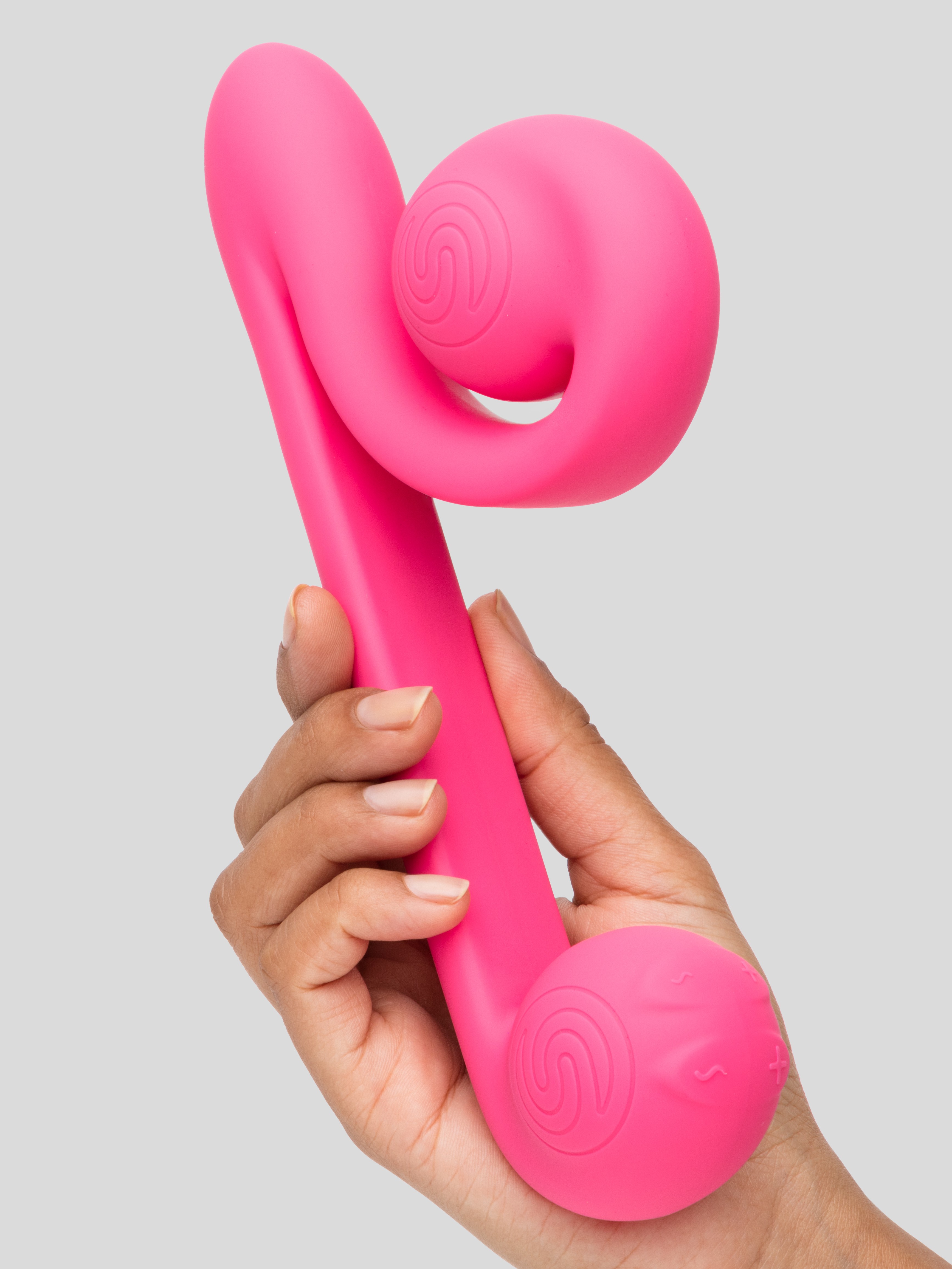 Snail Vibe Rechargeable Extra Powerful Dual Vibrator, Pink, hi-res
