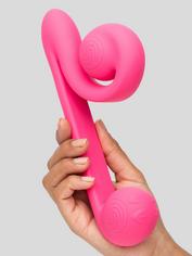 Snail Vibe Rechargeable Extra Powerful Dual Vibrator, Pink, hi-res