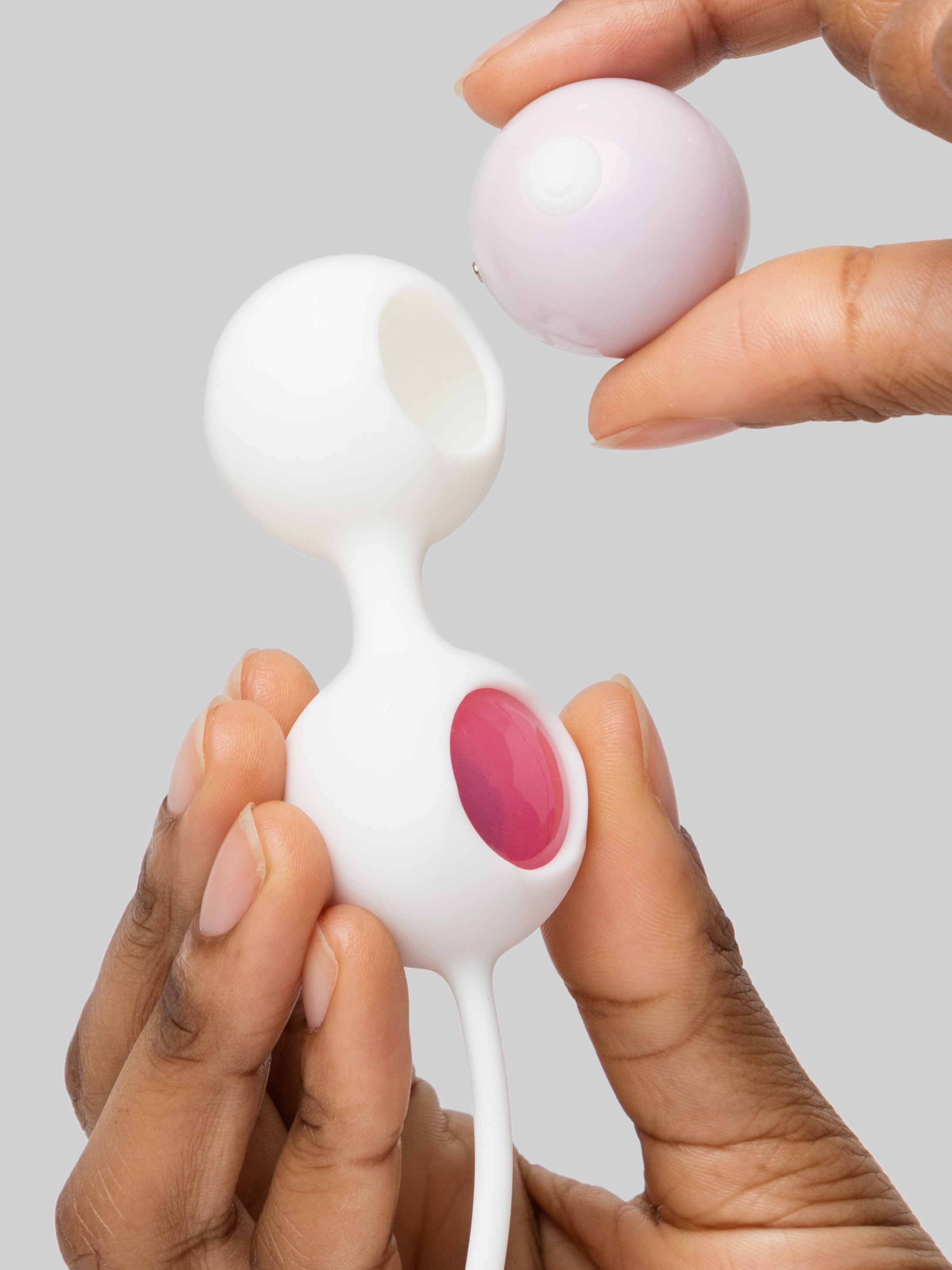 Lovehoney Rechargeable Remote Control Vibrating Kegel Ball Set, Pink, hi-res