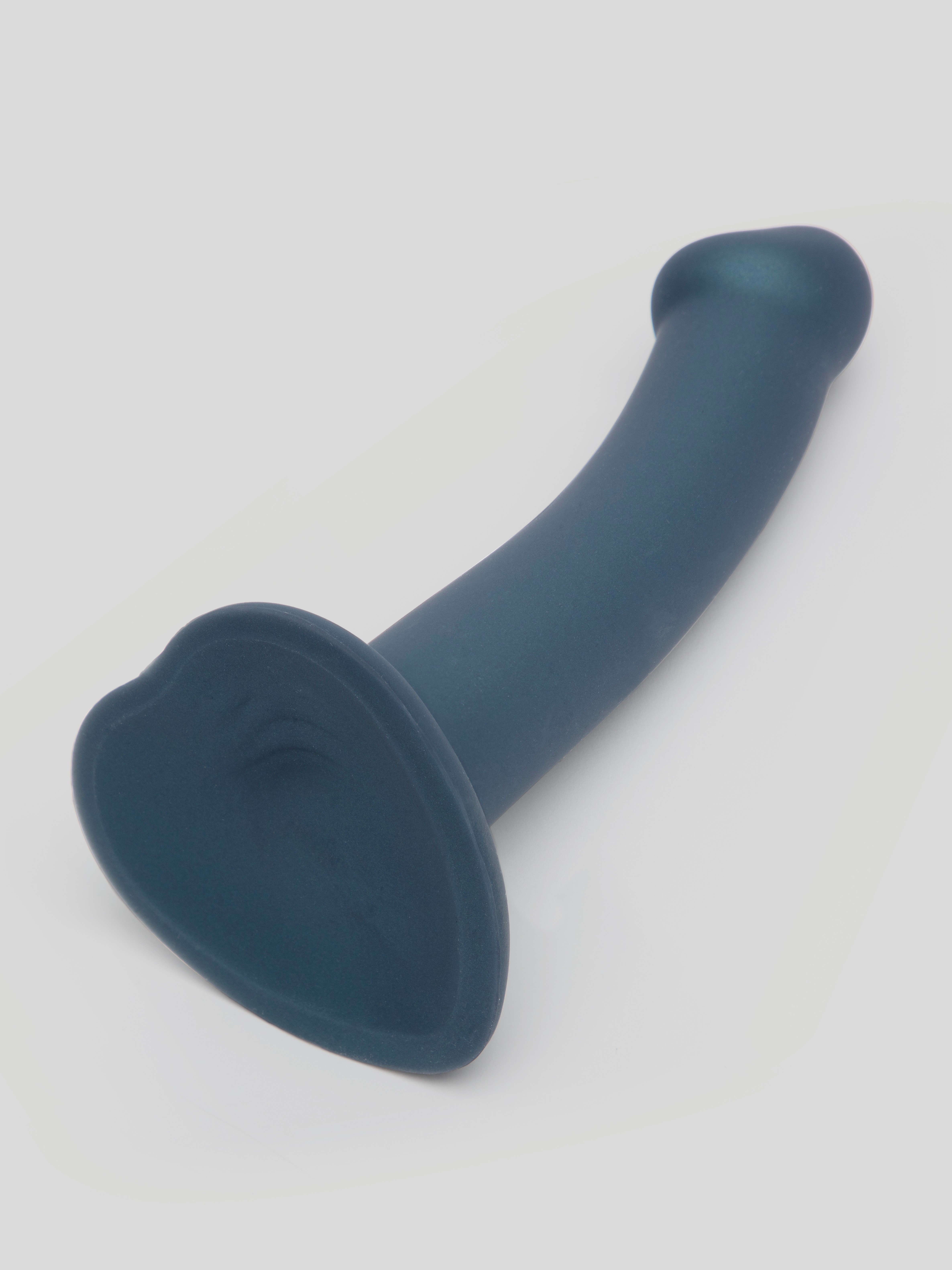 Strap-On-Me Silicone Suction Cup Dildo 6.5 Inch, Blue, hi-res
