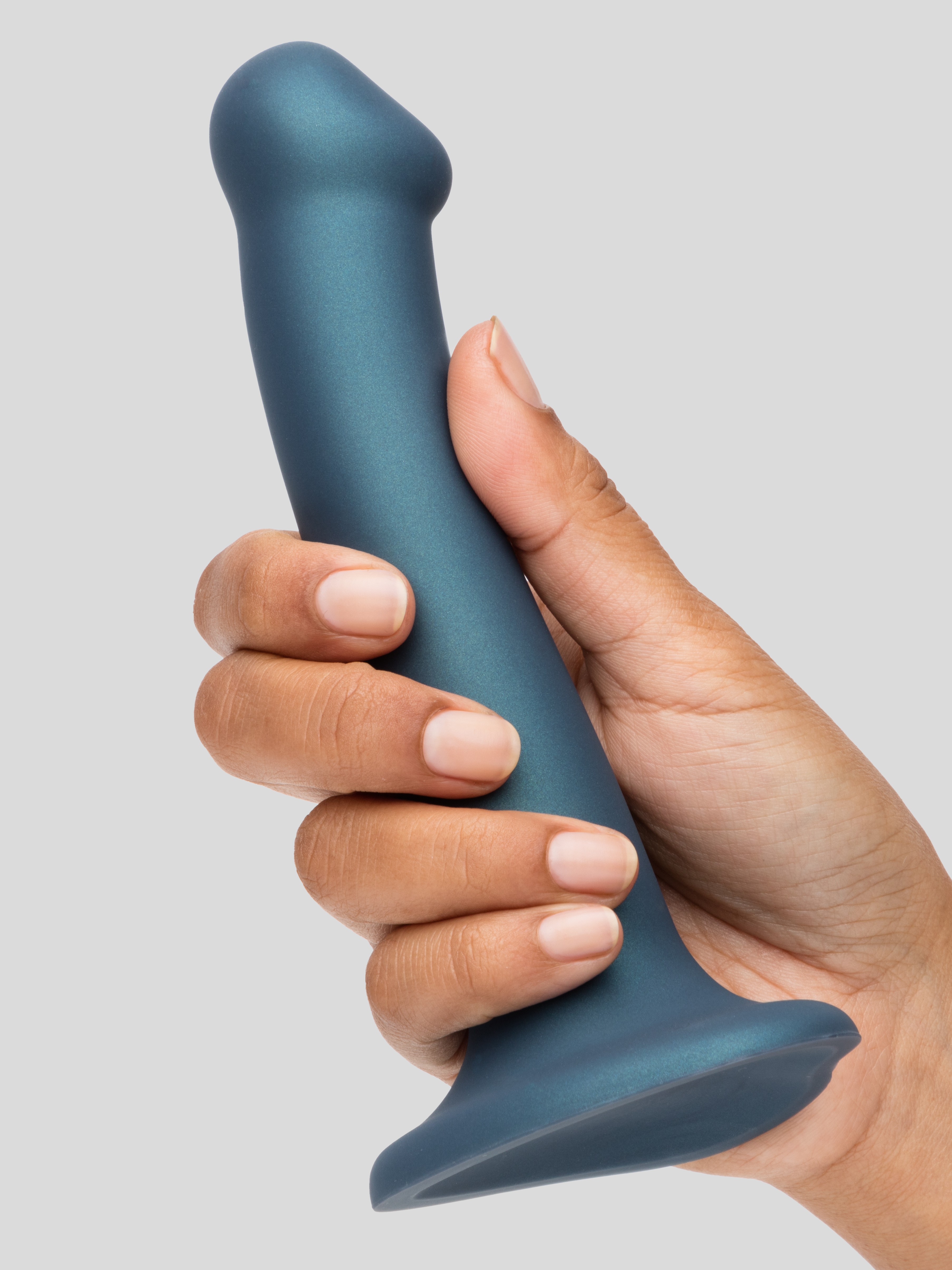 Strap-On-Me Silicone Suction Cup Dildo 6.5 Inch, Blue, hi-res