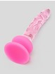 Icicles No. 86 Glass Realistic Dildo with Removable Suction Cup 6 Inch, Pink, hi-res