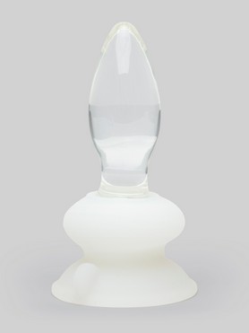 Icicles No.91 Glass Butt Plug with Removable Suction Cup 3.5 Inch