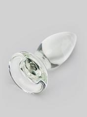 Icicles No.91 Glass Butt Plug with Removable Suction Cup 3.5 Inch, Clear, hi-res
