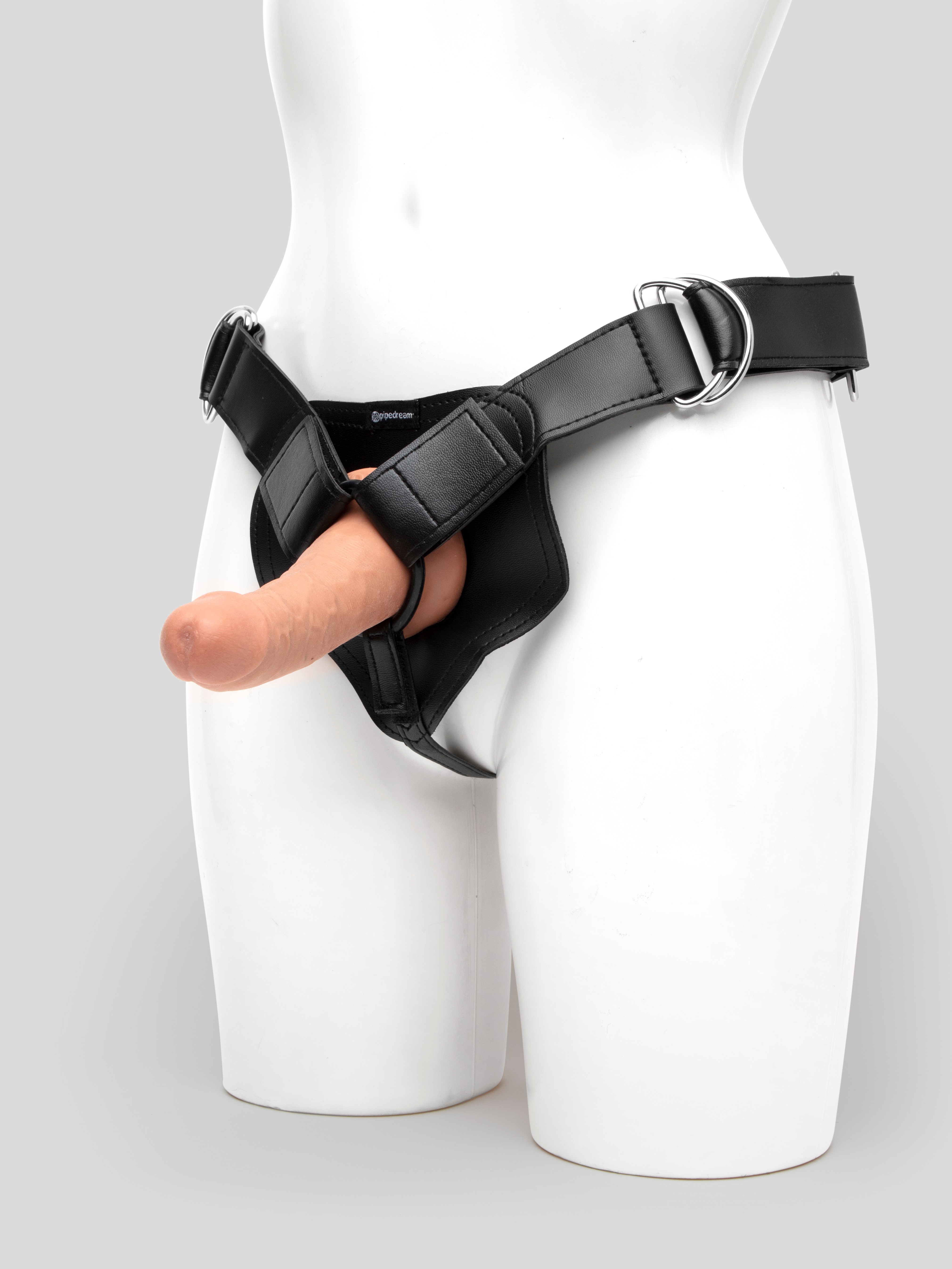 King Cock Strap-On Harness Kit with Ultra Realistic Dildo 6.5 Inch, Flesh Tan, hi-res