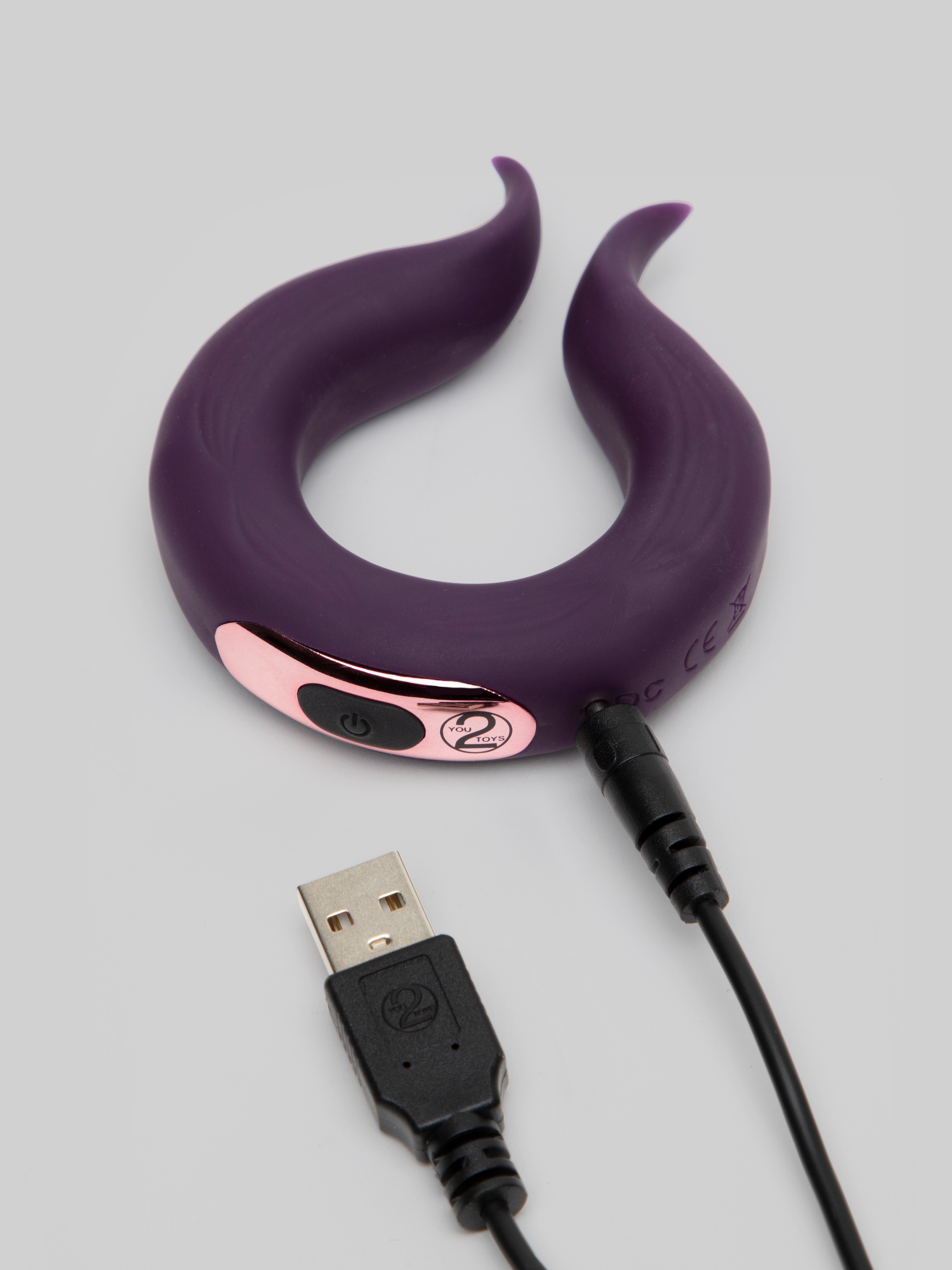 Couples Choice Dual Motor Ring Vibrator, Purple, hi-res