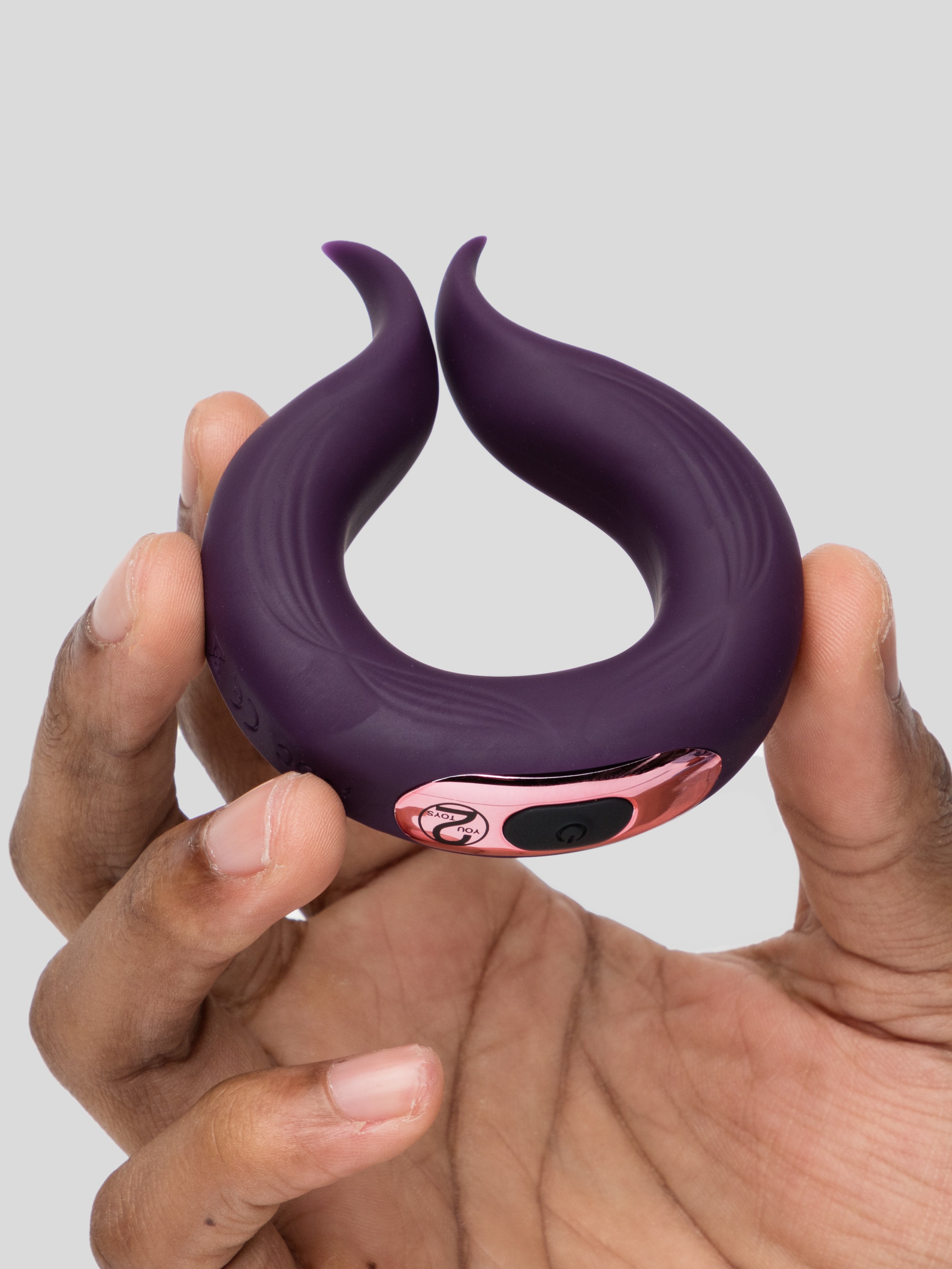 Couples Choice Dual Motor Ring Vibrator, Purple, hi-res