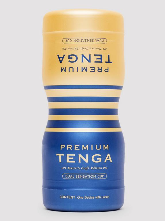TENGA Premium Dual Sensation Onacup, Blue, hi-res