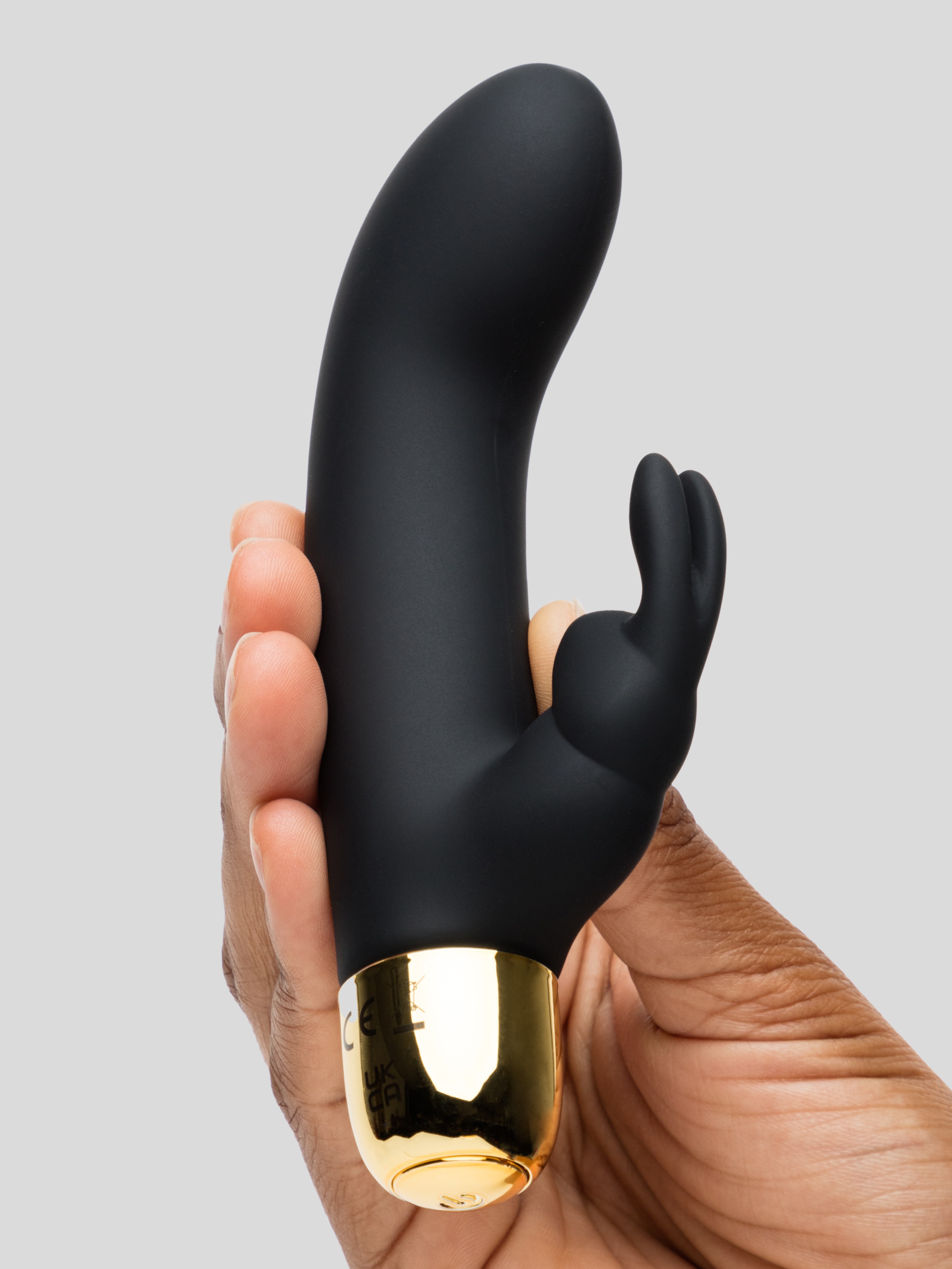 Lovehoney Frisky 10 Function G-Spot Silicone Rabbit Vibrator , Black, hi-res